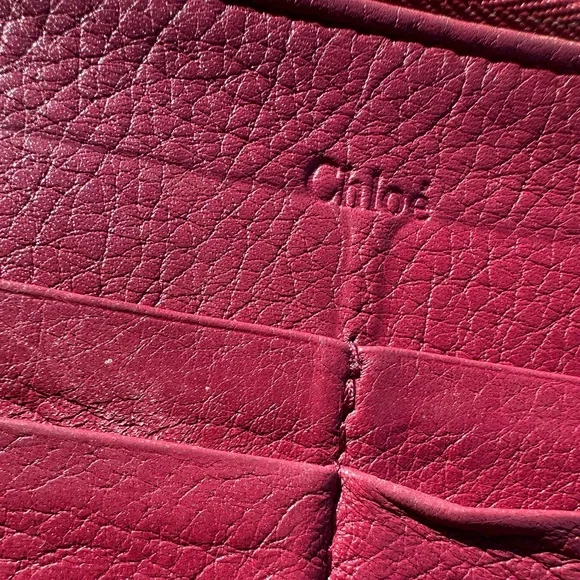 Chloé Paddington Burgundy Leather Wallet - Picture 8 of 16